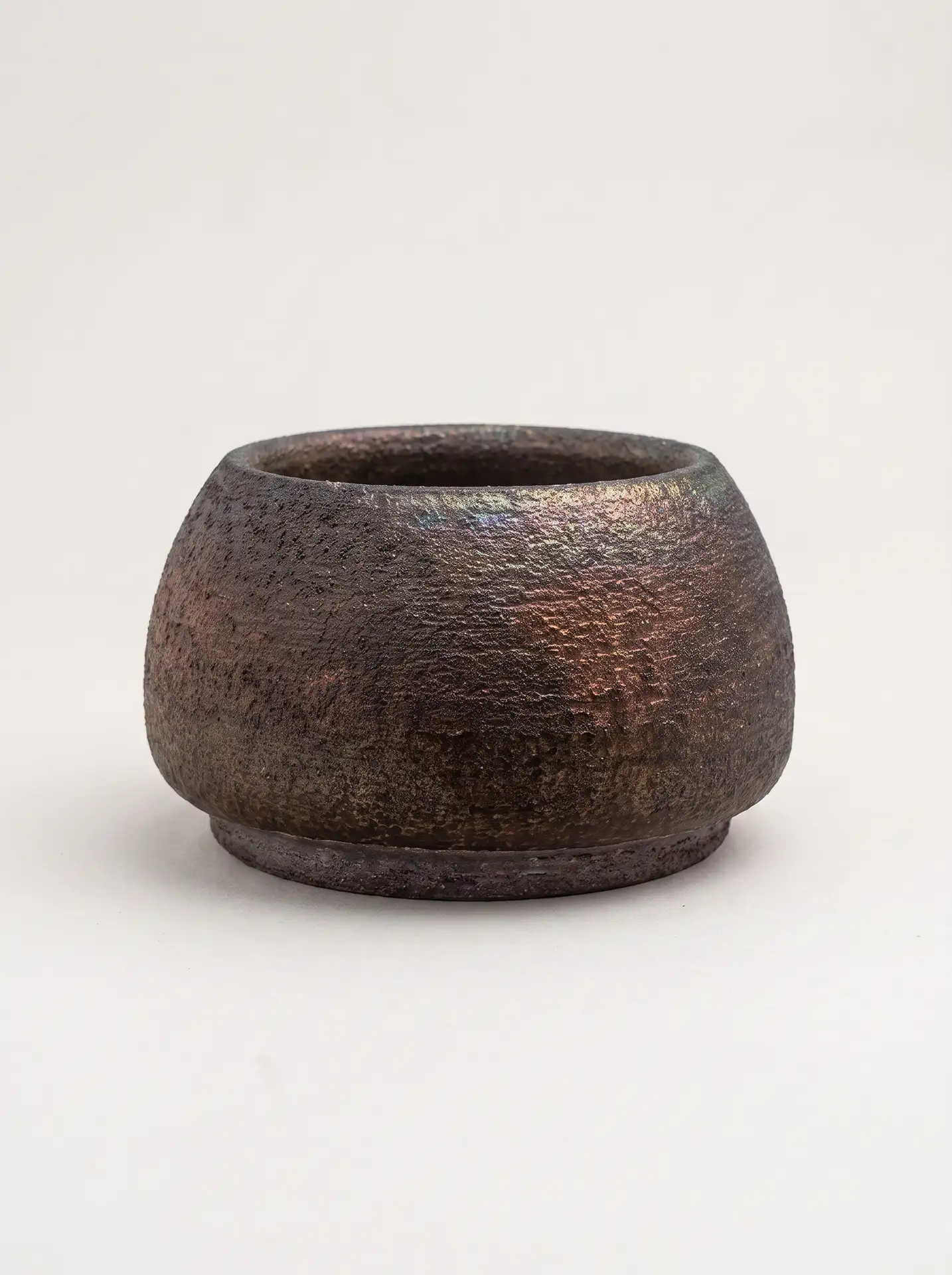 Mini bol raku lavis de cuivre
