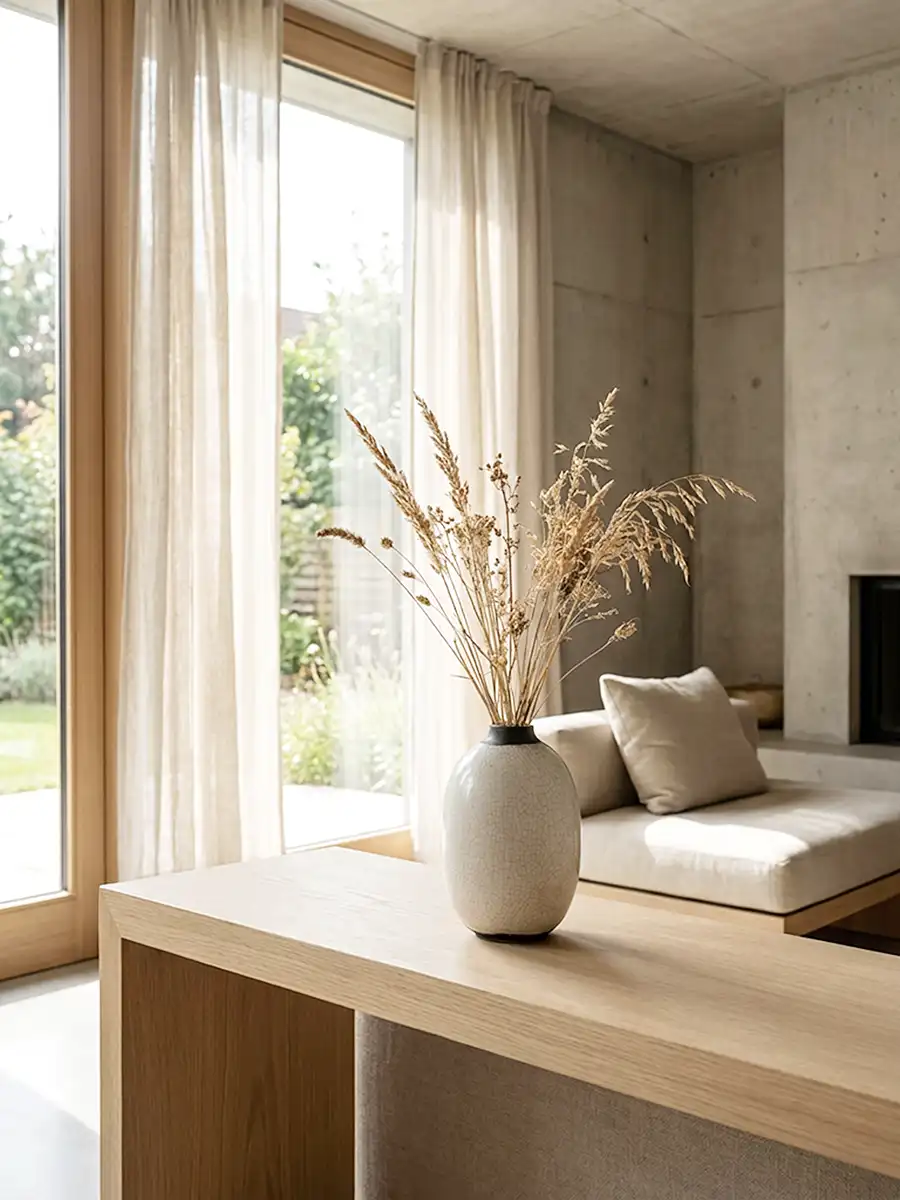 Vase Raku blanc craquelé in situ